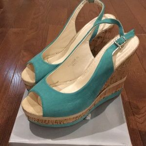 Teal Wedges